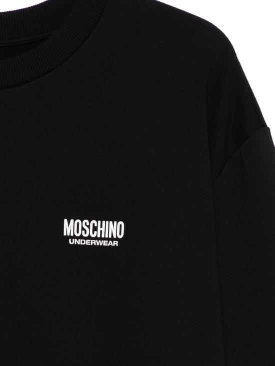 25FW 모스키노 긴팔 티셔츠 A1711 Black - MOSCHINO