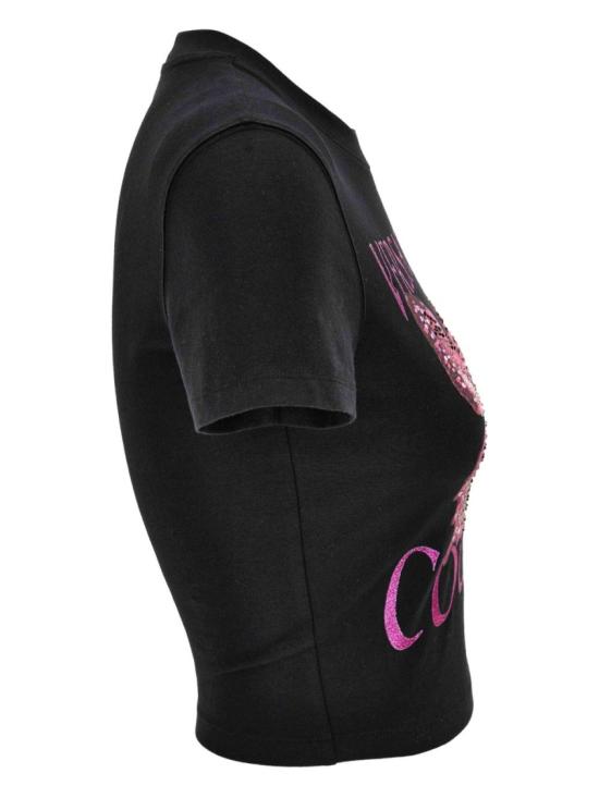 25FW 베르사체 반팔 티셔츠 79HAHB01 Black - VERSACE