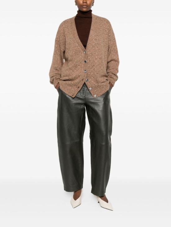 25FW 핑코 가디건 105739A2U4 Brown - PINKO