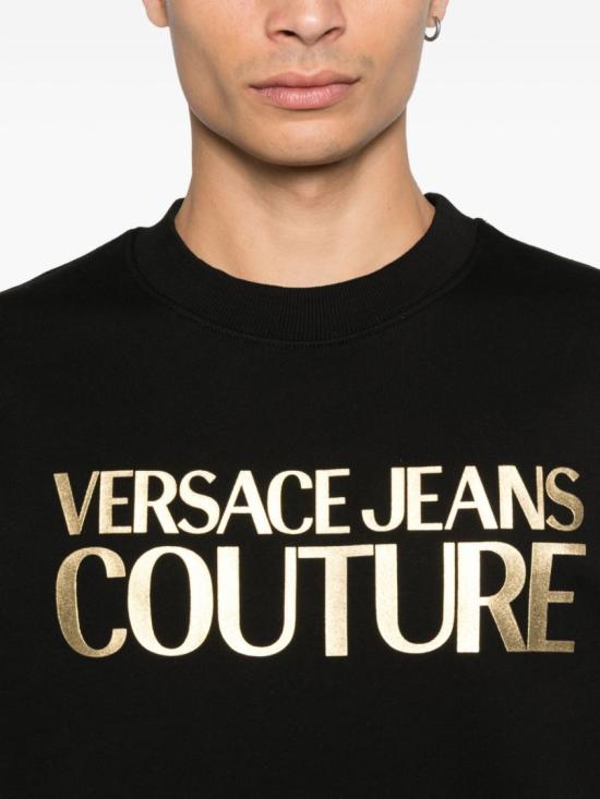 25FW 베르사체 긴팔 티셔츠 79GAIT05 Black - VERSACE