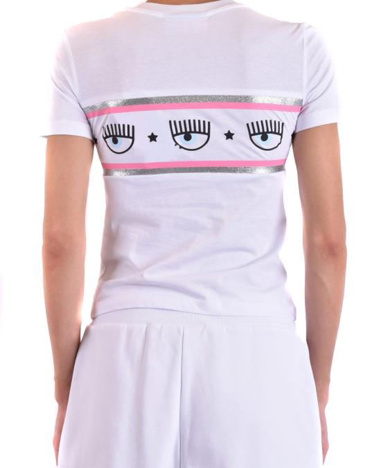  키아라 페라그니 반팔 티셔츠 72CBHT15 CJT00003 White - CHIARA FERRAGNI