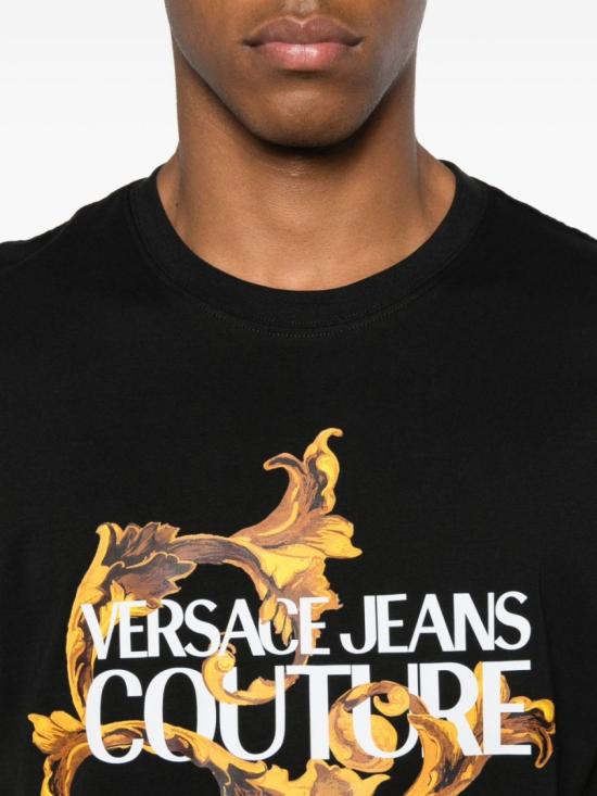 25FW 베르사체 반팔 티셔츠 79GAHE02 Black - VERSACE
