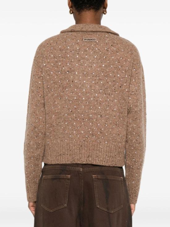 25FW 핑코 긴팔 티셔츠 105684A2U4 Brown - PINKO