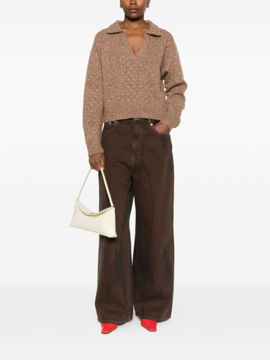 25FW 핑코 긴팔 티셔츠 105684A2U4 Brown - PINKO