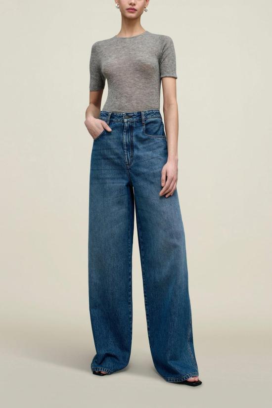  칼마이어 데님 팬츠 Kallmeyer Winona 와이드 레그 진 아메리카나 블루 - KALLMEYER