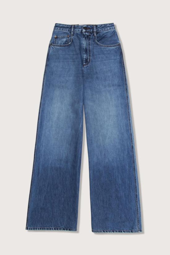  칼마이어 데님 팬츠 Kallmeyer Winona 와이드 레그 진 아메리카나 블루