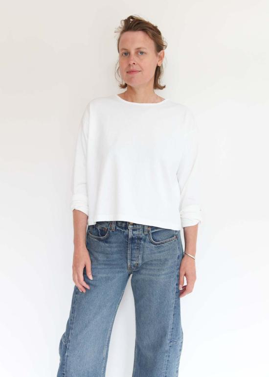  브린 워커 긴팔 티셔츠 긴팔 크롭 크루 셔츠 - BRYN WALKER