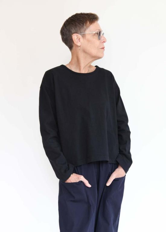  브린 워커 긴팔 티셔츠 긴팔 크롭 크루 셔츠 - BRYN WALKER