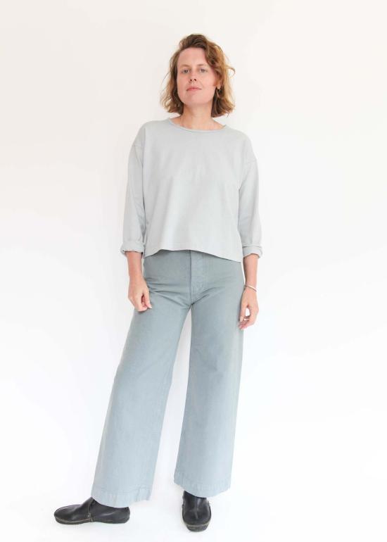  브린 워커 긴팔 티셔츠 긴팔 크롭 크루 셔츠 - BRYN WALKER