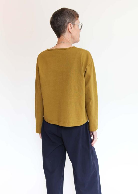  브린 워커 긴팔 티셔츠 긴팔 크롭 크루 셔츠 - BRYN WALKER