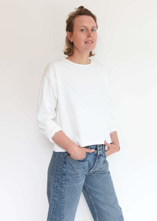  브린 워커 긴팔 티셔츠 긴팔 크롭 크루 셔츠 - BRYN WALKER