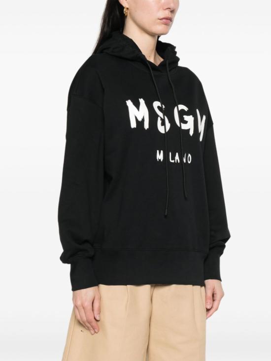 25FW 엠에스지엠 후드 티셔츠 2000MDM515 Black - MSGM