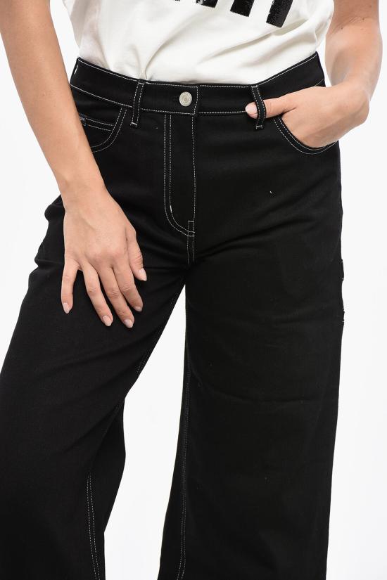  쿠레쥬 스트레이트 팬츠 324DPA253DE0020 B044 Black - COURREGES