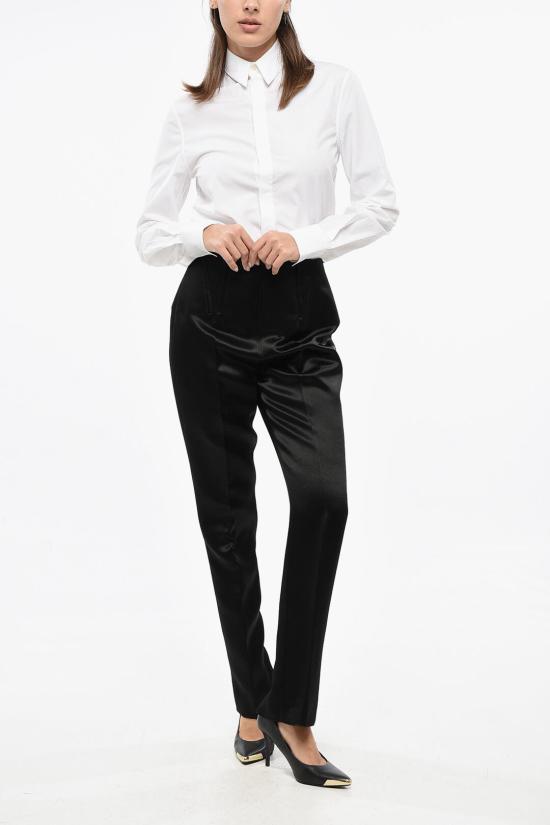  막스마라 스트레이트 팬츠 2412131013600 003 Black - MAX MARA