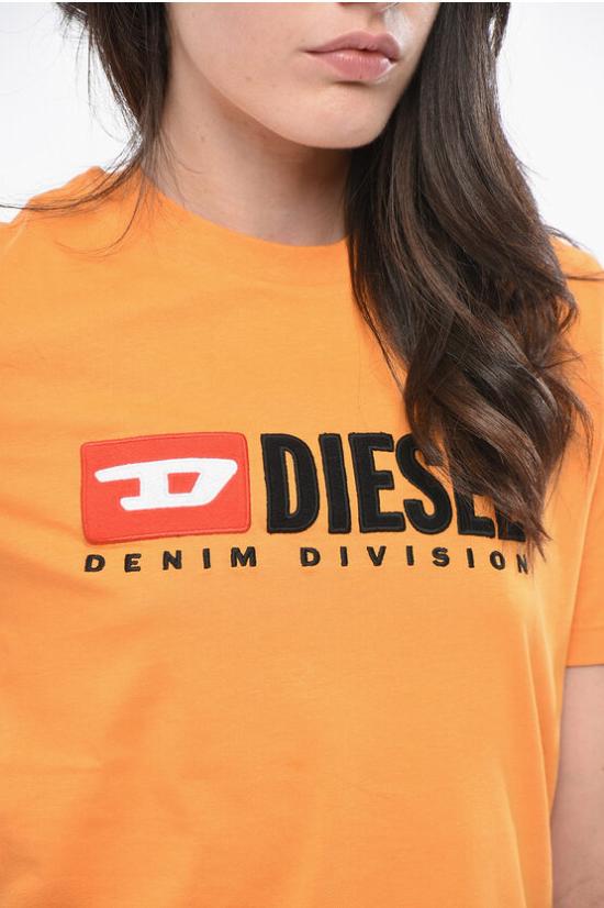  디젤 반팔 티셔츠 A05033 0GRAI 3CL Orange - DIESEL