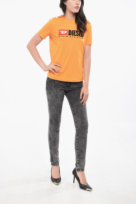  디젤 반팔 티셔츠 A05033 0GRAI 3CL Orange - DIESEL