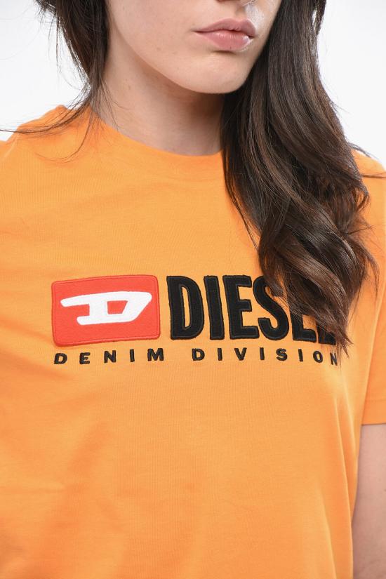  디젤 반팔 티셔츠 A05033 0GRAI 3CL Orange - DIESEL