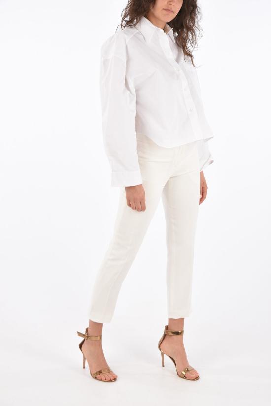  알렉산더 맥퀸 스트레이트 팬츠 WH0 584968 QEAAA 9007 White - ALEXANDER MCQUEEN