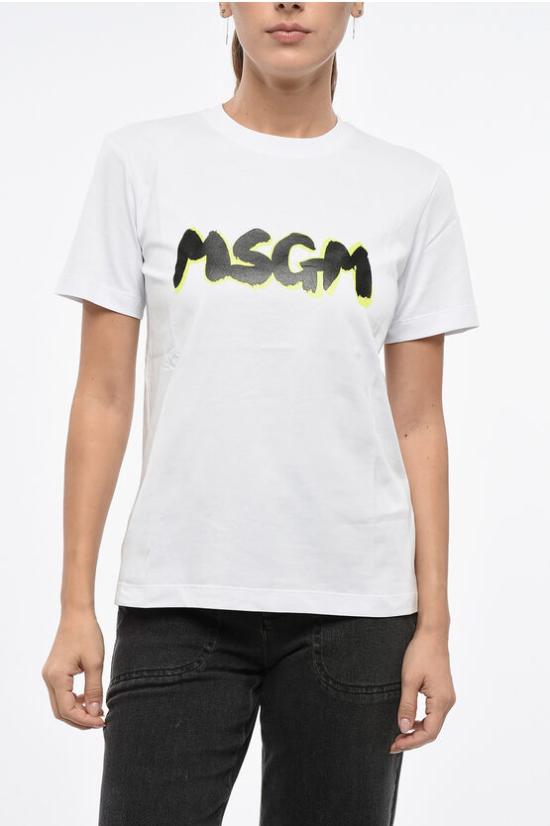  엠에스지엠 반팔 티셔츠 3441MDM206 237002 01 White