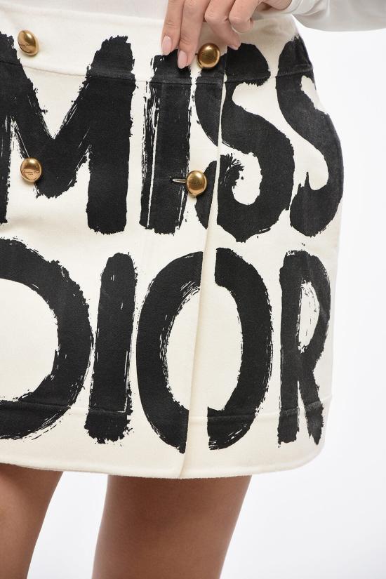  디올 숏 스커트 450J12P1116 0902 White - DIOR