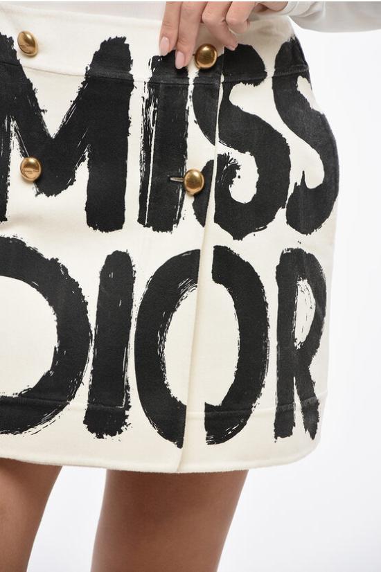  디올 숏 스커트 450J12P1116 0902 White - DIOR