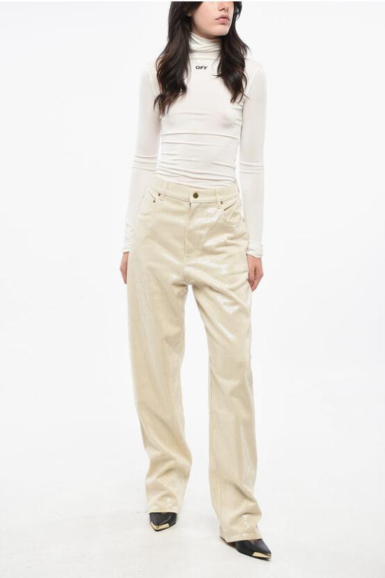  골든구스 스트레이트 팬츠 GWP00844 P001679 15103 Beige - GOLDEN GOOSE