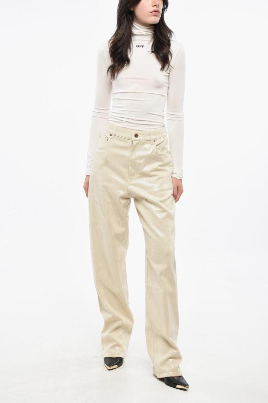  골든구스 스트레이트 팬츠 GWP00844 P001679 15103 Beige - GOLDEN GOOSE