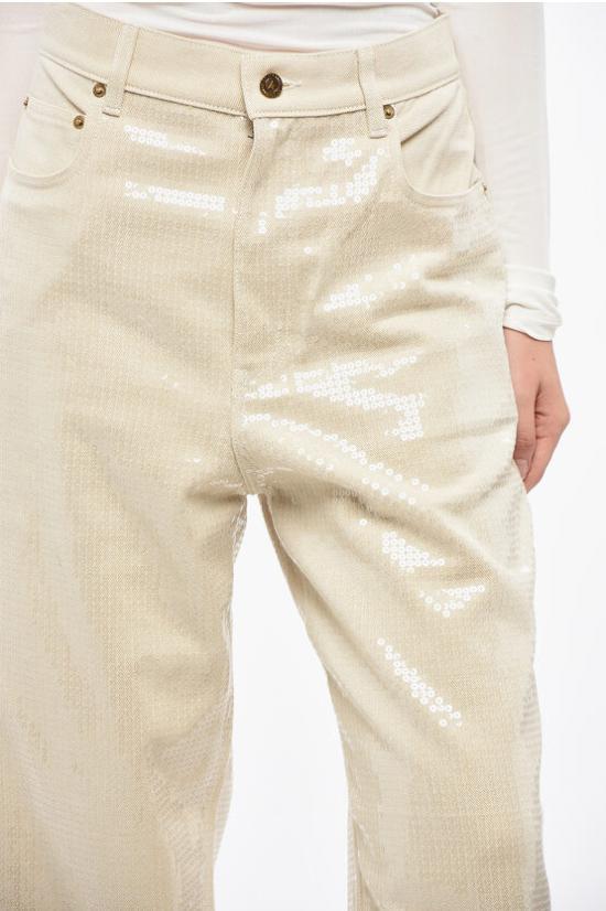  골든구스 스트레이트 팬츠 GWP00844 P001679 15103 Beige - GOLDEN GOOSE