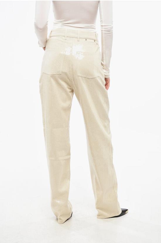  골든구스 스트레이트 팬츠 GWP00844 P001679 15103 Beige - GOLDEN GOOSE