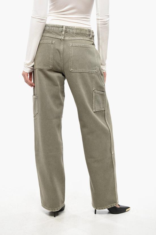  골든구스 스트레이트 팬츠 GWP01942 P001678 60469 Green - GOLDEN GOOSE