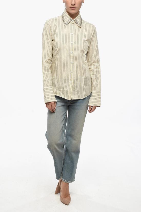  골든구스 셔츠 GWP02029 P001658 82651 Beige - GOLDEN GOOSE