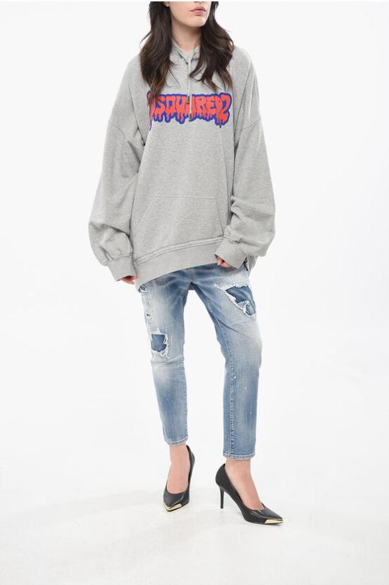  디스퀘어드2 후드 티셔츠 S75GU0503S25584857M Gray - DSQUARED2