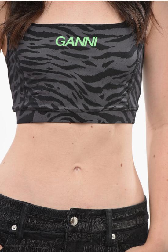  가니 민소매 티셔츠 T3963 252 Gray - GANNI