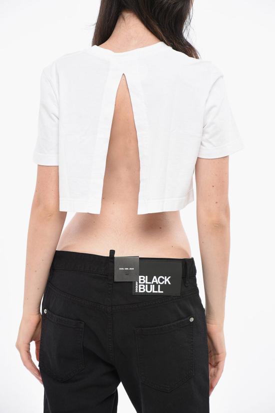  디스퀘어드2 반팔 티셔츠 S80GC0054S20694100 Black White - DSQUARED2