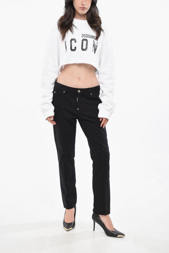  디스퀘어드2 긴팔 티셔츠 S80GU0043S25516966 Black White - DSQUARED2