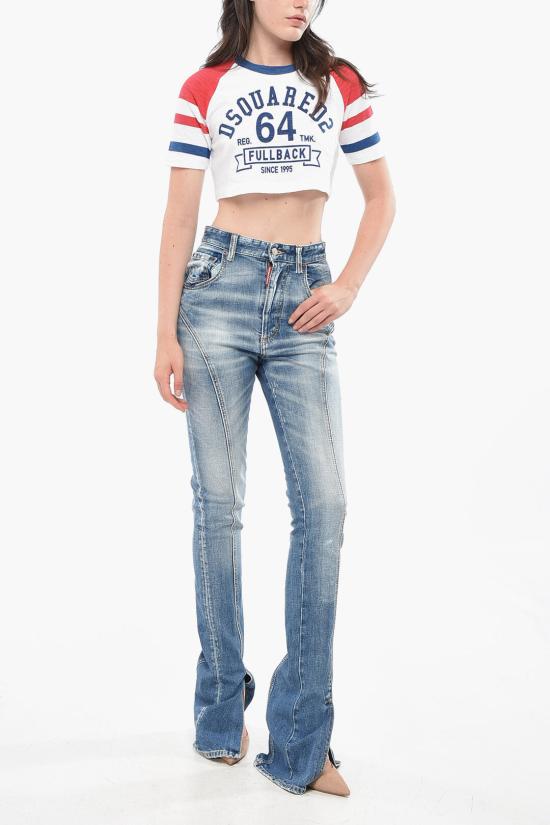  디스퀘어드2 데님 팬츠 S80LA0051S30663470 Blue - DSQUARED2