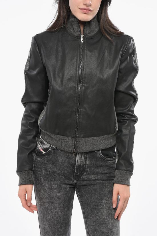  디젤 가죽 자켓 A14029 0LIBE 9XXA Black