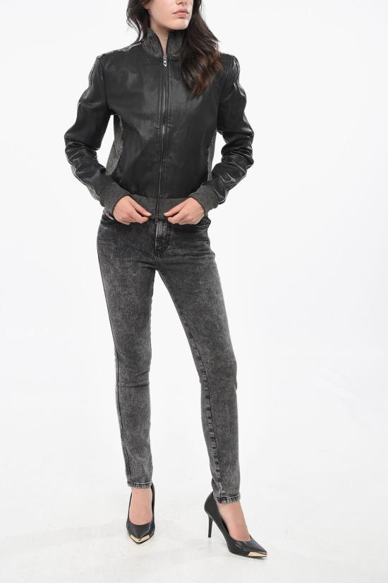  디젤 가죽 자켓 A14029 0LIBE 9XXA Black - DIESEL