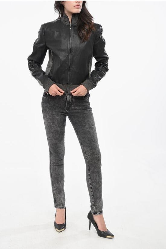  디젤 가죽 자켓 A14029 0LIBE 9XXA Black - DIESEL