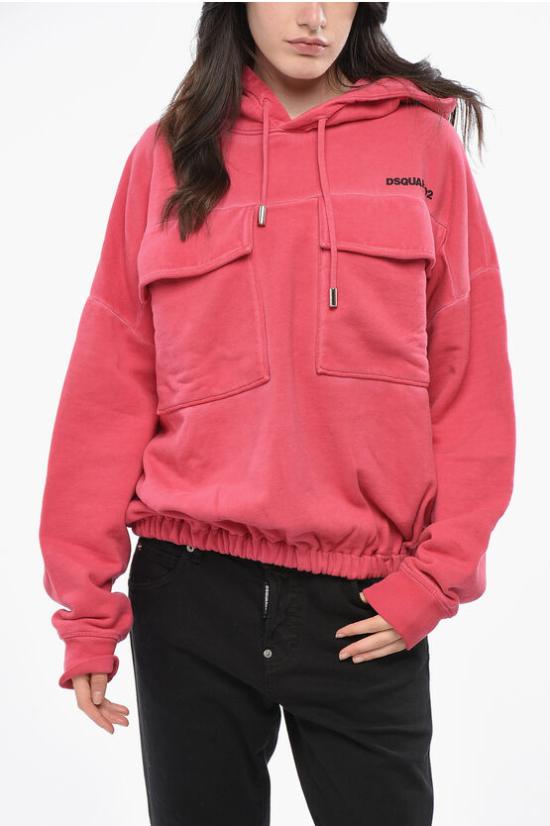  디스퀘어드2 후드 티셔츠 S75GU0475S25030245 Pink