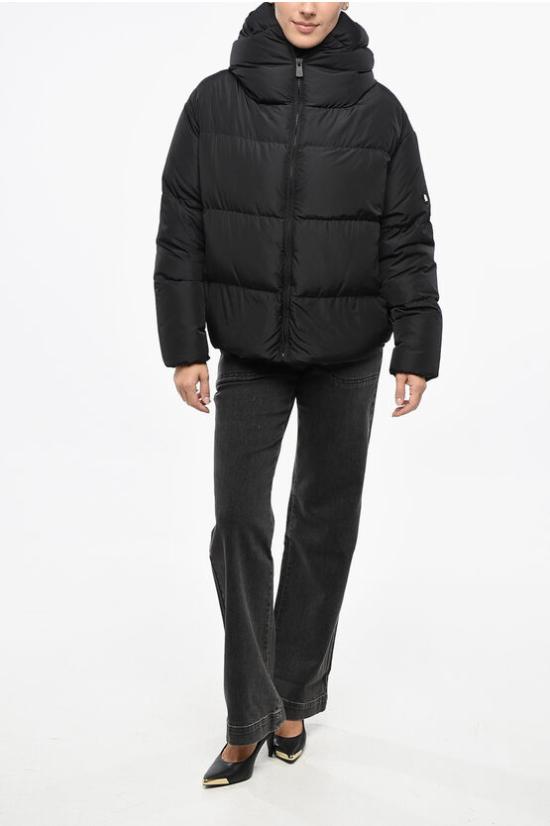  베이컨 숏패딩 BACPIGIA556 CLOUD BLACK Black - BACON