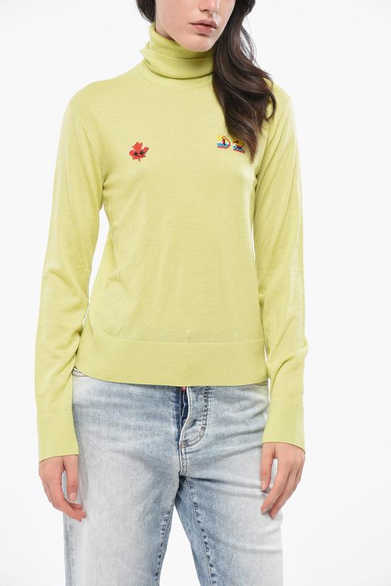  디스퀘어드2 터틀넥 S75HA1229S18310172 Yellow