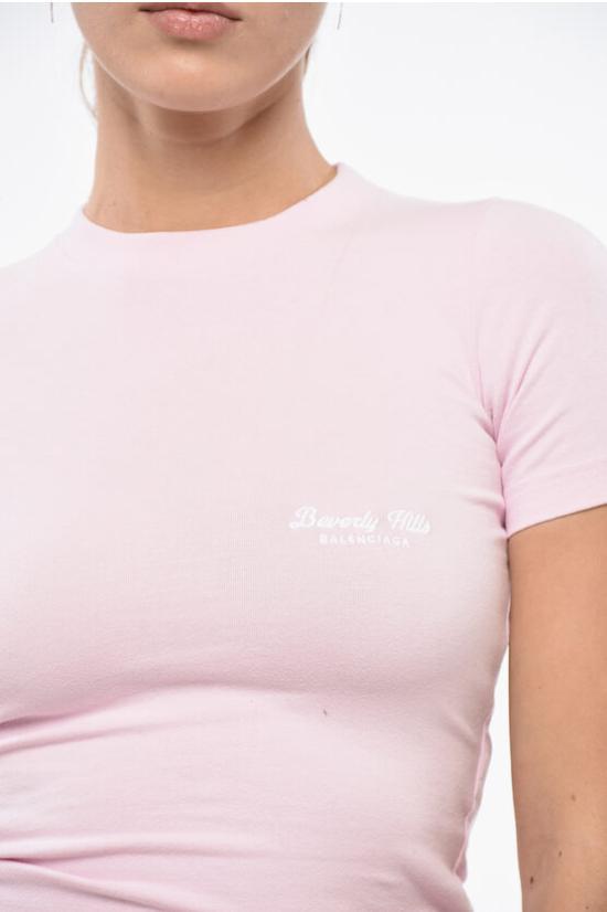  발렌시아가 반팔 티셔츠 768075TQVS5 5708 Pink - BALENCIAGA