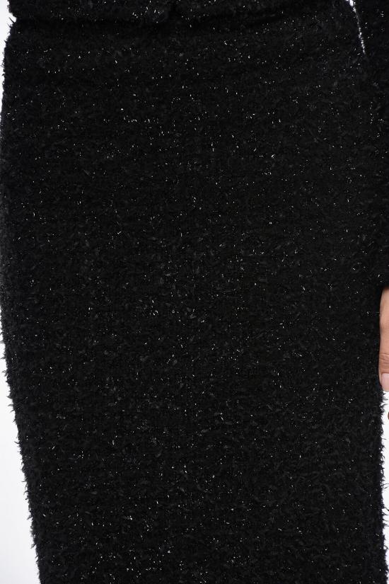  발렌시아가 트위드 미디 스커트 793601T3328 1000 Black - BALENCIAGA