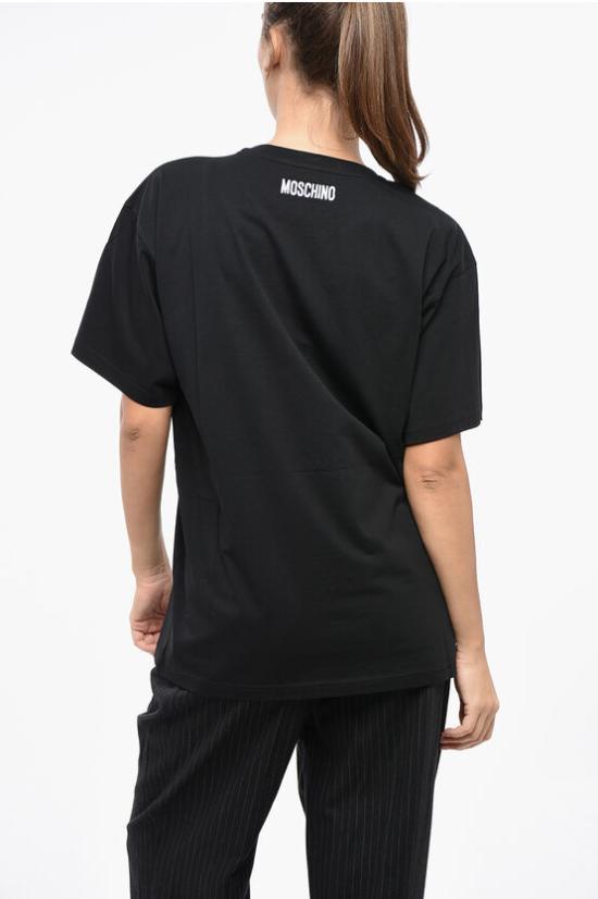  모스키노 반팔 티셔츠 J0710 5541 1555M Black - MOSCHINO