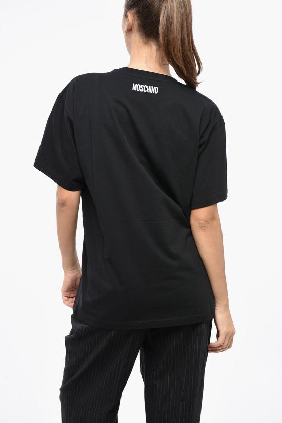  모스키노 반팔 티셔츠 J0710 5541 1555M Black - MOSCHINO