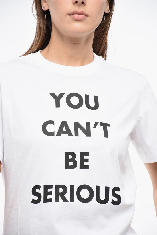  모스키노 반팔 티셔츠 A0708 5541 1001M Black White - MOSCHINO