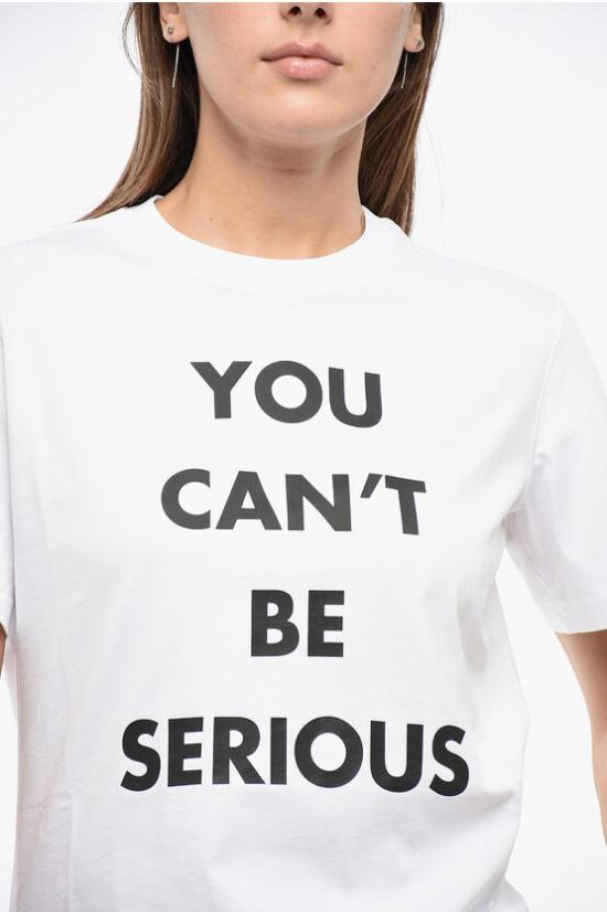  모스키노 반팔 티셔츠 A0708 5541 1001M Black White - MOSCHINO