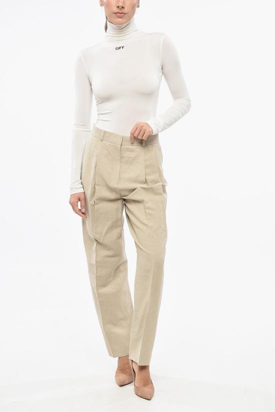  토템 스트레이트 팬츠 243 WRB847 FB0196 044 Beige - TOTEME