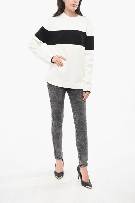  토템 스웨터 243 WRT0338 YA0081 200WB Black White - TOTEME